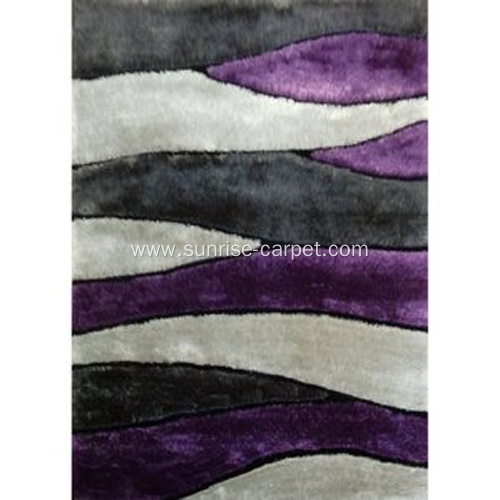 Tufted Carpet Purple & Grey Area Rug